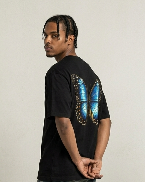 🏷️ Camiseta Borboleta Azul