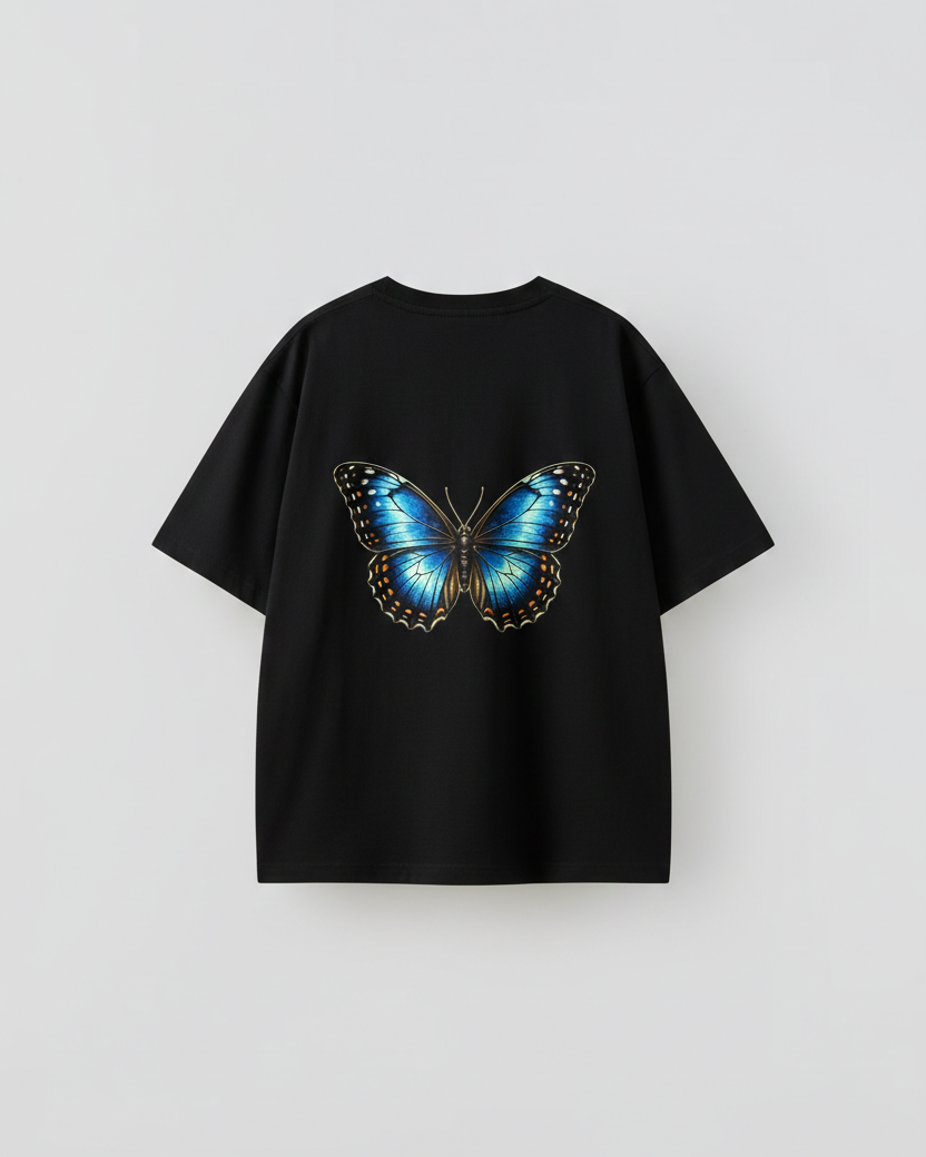 🏷️ Camiseta Borboleta Azul