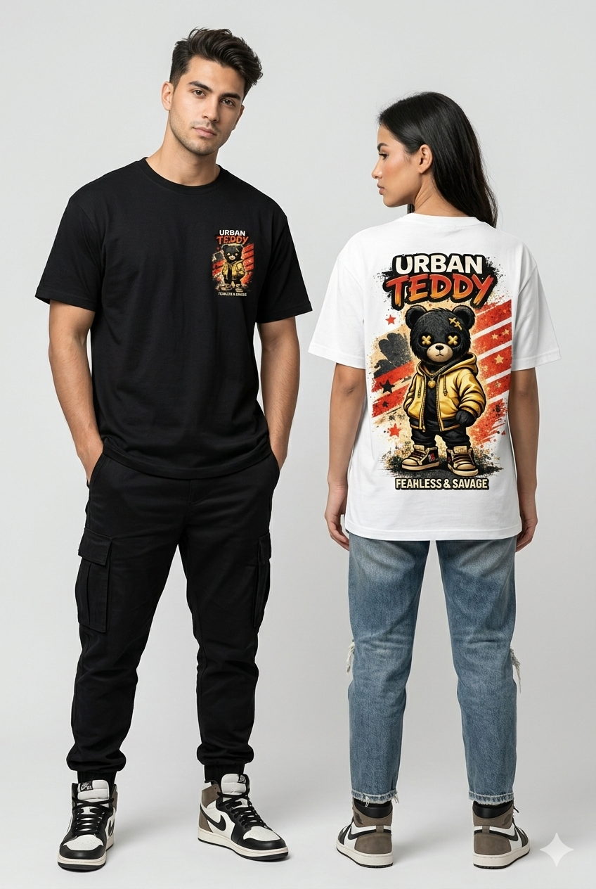 🏷️ Camiseta Urban Teddy Fearless & Savage