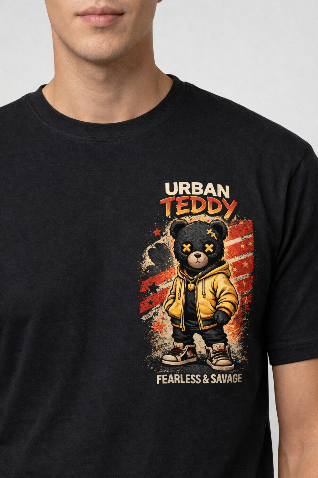 🏷️ Camiseta Urban Teddy Fearless & Savage