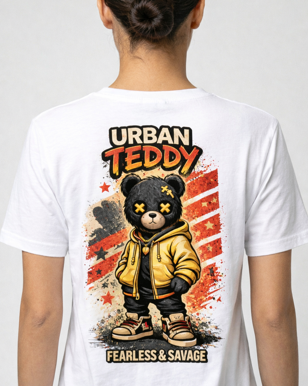 🏷️ Camiseta Urban Teddy Fearless & Savage