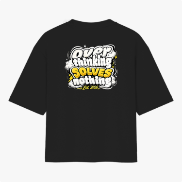 🏷️ Camiseta Pensar Demais Não Resolve Nada