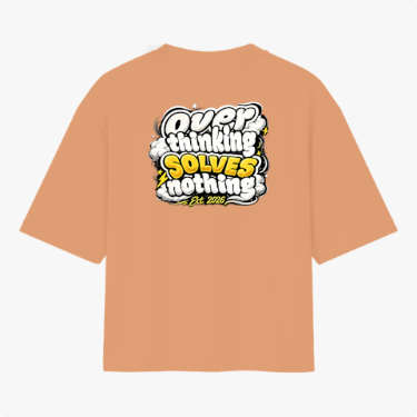 🏷️ Camiseta Pensar Demais Não Resolve Nada
