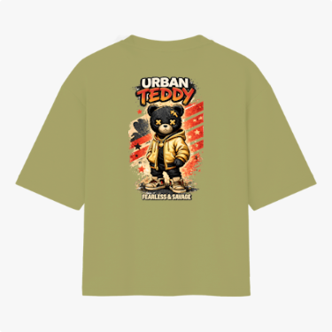 🏷️ Camiseta Urban Teddy Fearless & Savage