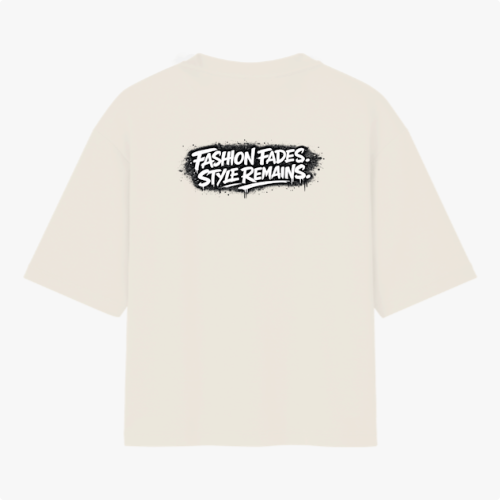 🏷️ Camiseta Fashion Fades Style Remains