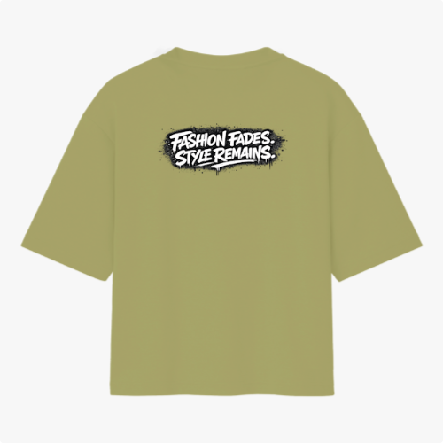 🏷️ Camiseta Fashion Fades Style Remains