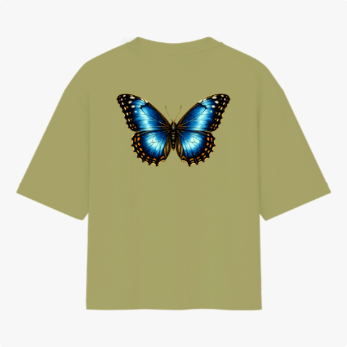 🏷️ Camiseta Borboleta Azul